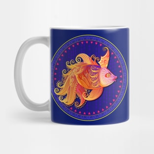 Illustration of fantastic goldfish Mug